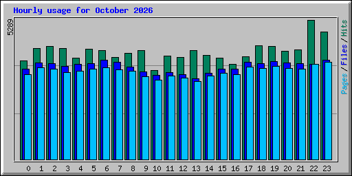 Hourly usage for October 2026